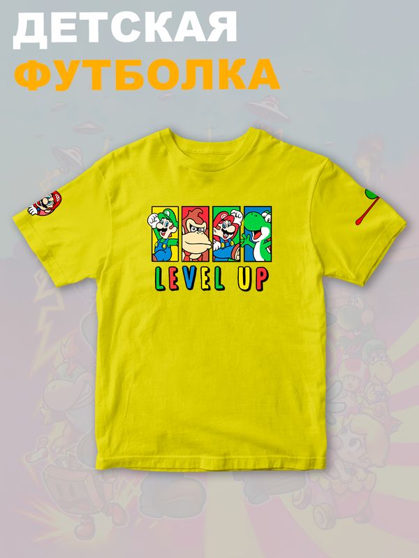 Футболка супер марио и луиджи донки конг нинтендо детская