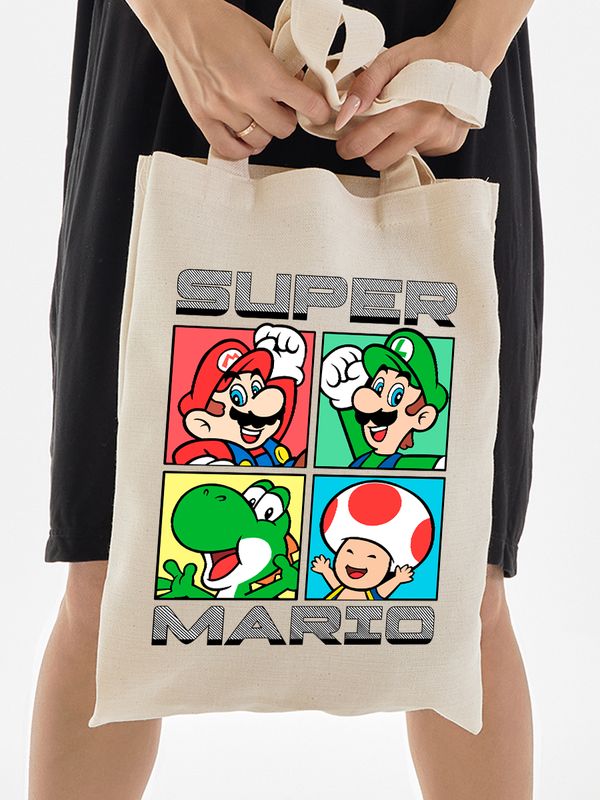 Шоппер супер марио и луиджи super mario нинтендо детский y2k