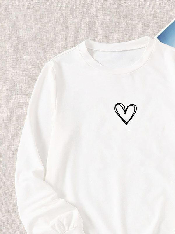 Свитшот с принтом Сердце на День Валентина оверсайз белый. Свитшот унисекс с картинкой сердечко в стиле кэжуал для молодежи. Свитшот с принтом Сердце на День Валентина оверсайз белый. Свитшот унисекс с картинкой сердечко в стиле кэжуал для молодежи.