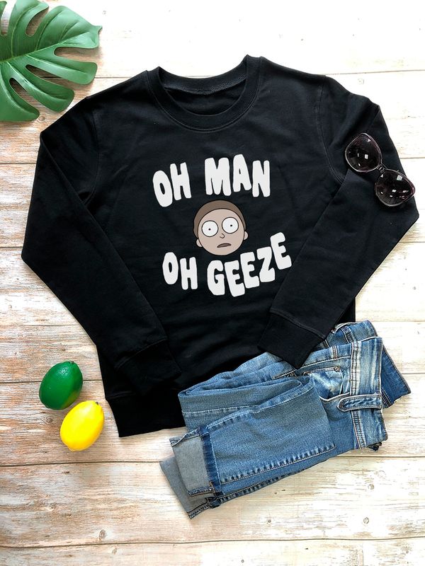 Свитшот рик и морти мем и прикол из rick and morty y2k