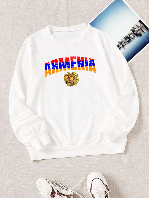 Свитшот Армения Armenia герб и флаг Свитшот Армения Armenia герб и флаг